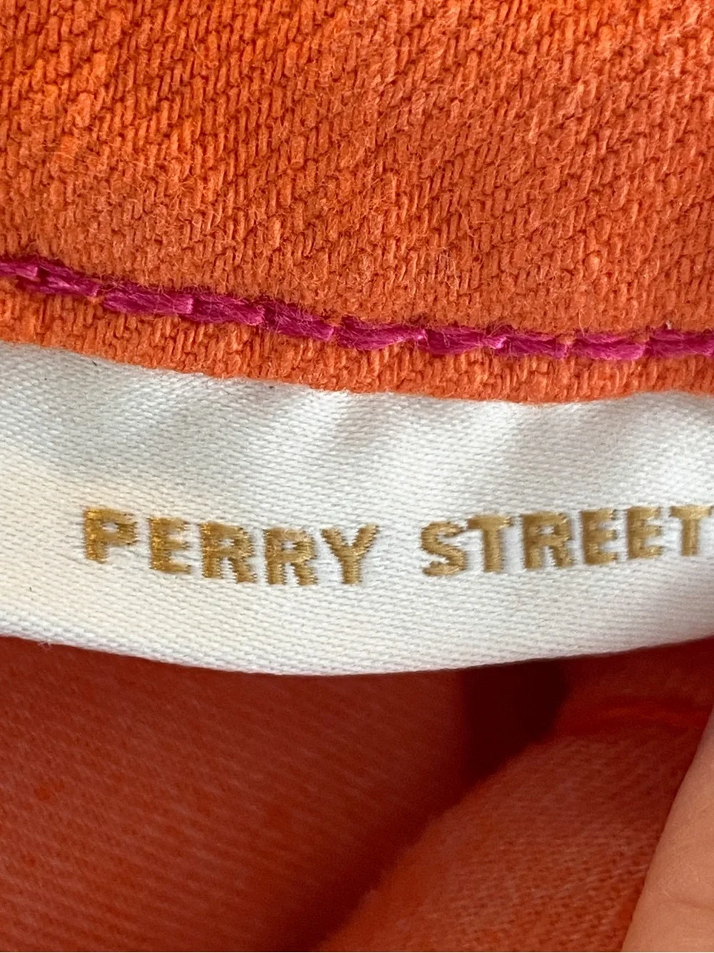 Kate Spade Womens Perry Street Jeans 27 Orange Play Hooky Chic Preppy